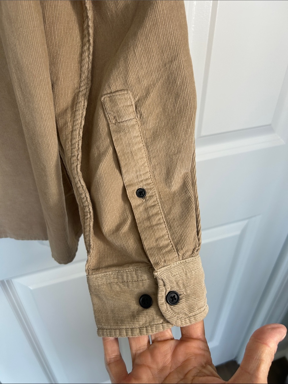 ASOS Tan Casual Button-Down Long Sleeve Shirt - Picture 6 of 8